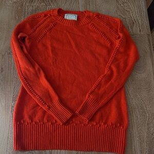 Bright Orange Sail to Sable Sweater